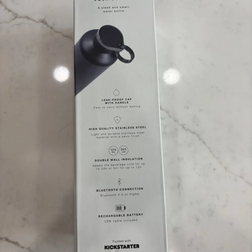 EQUA SMART water bottle (Dark Grey): New without tags
